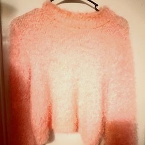 Pink half sweater
